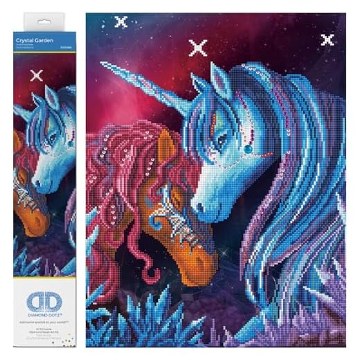 DIAMOND DOTZ Pintura, Kit Intermedio, DD9, Crystal Garden, 42 x 52cm