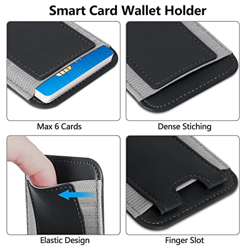 Magnetic Card Wallet Holder Compatible With Magsafe Wallet Iphone 14 & 13 Pro Max, Vegan Leather Magnetic Wallet For Iphone 14 13 Pro Max/13 Pro/13/13 Mini/12 Series, Mag Safe Wallet For Iphone, Black #TOP1