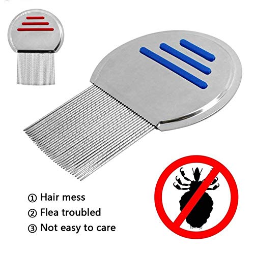 517lAYGUAaL Lice Comb Stainless Steel Professional Lice Combs and Head Lice Treatment to Effectively Get Rid of Hair Lice and Nits… - Image 7