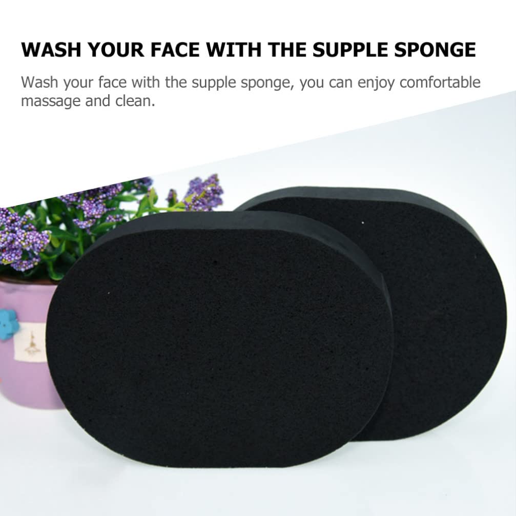 Lurrose Facial Cleansing Sponges Set 8 Reusable Soft Makeup Powder for Deep Pore Cleaning Gentle Exfoliating and Daily Face Wash Routine - Image 2