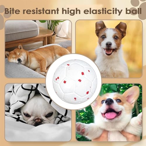 Hunde- Fußball- Spielzeug- Elastisches, interaktives Zahnreinigungs- Kauspielzeug, Trainingsball zum Apportieren mit Laschen, langlebiges Welpen- Wasserspiel für Wohnzimmer, Balkon, Hof, Gar-5