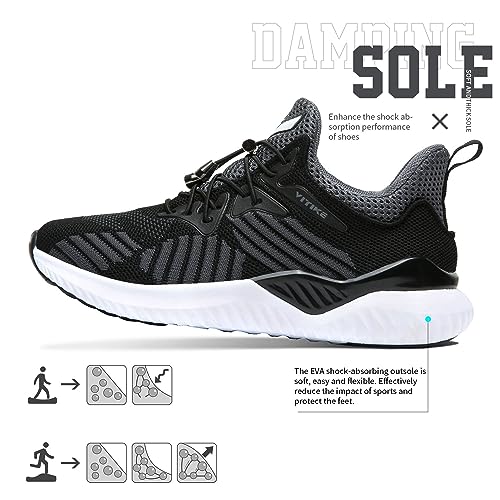 Littleplum Boys Running Shoes Slip On Kids Sneakers Mesh Tennis Shoes Lightweight Breathable for Athletic Gym School Sport4