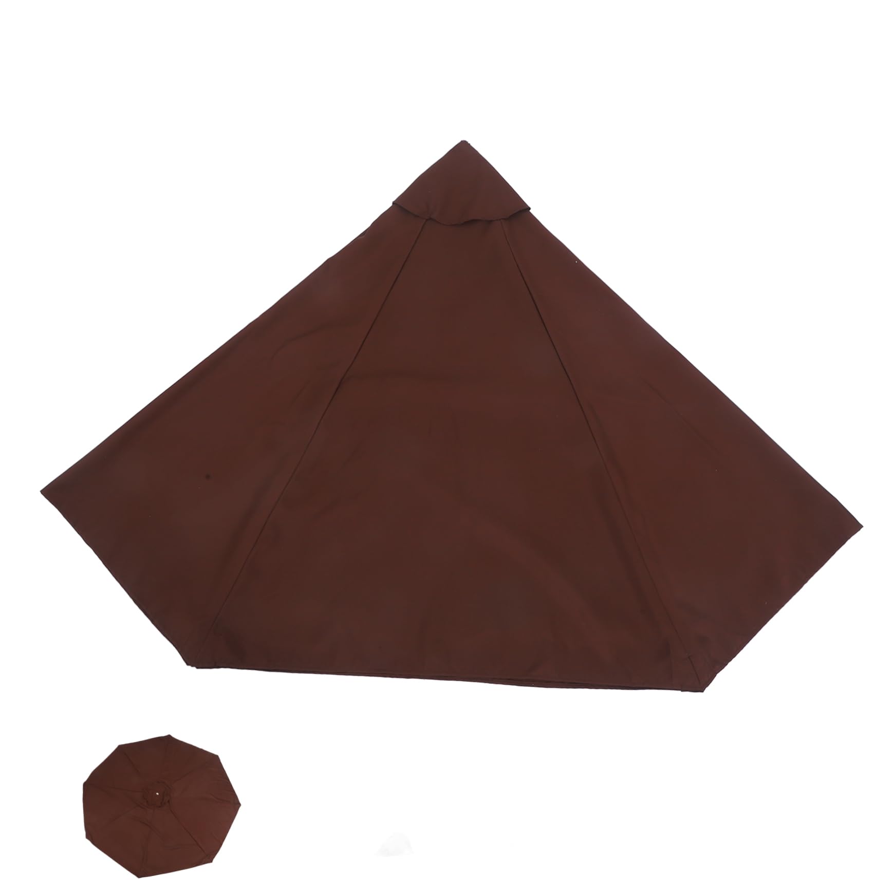 Toile de remplacement pour parasol en polyester haut de gamme café