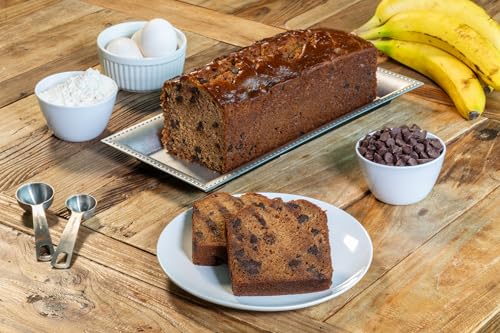 Image of Nadel - NATURALLY DELICIOUS BANANA CHOCOLATE CHIP CAKE SLICES (8 Pack) Sweet Breads & Cakes, Back to School lunch snack, breakfast bar