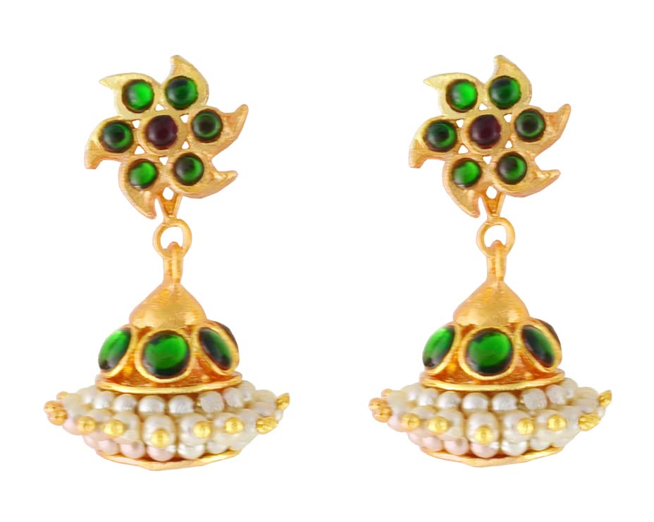 UG products classical Bharatanatyam Dance Jewellery JHUMKIES (10A) (B0BXHD68WG) Amazon Price History, Amazon Price Tracker