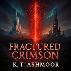 Fractured Crimson Audiolibro Por K. T. Ashmoor arte de portada