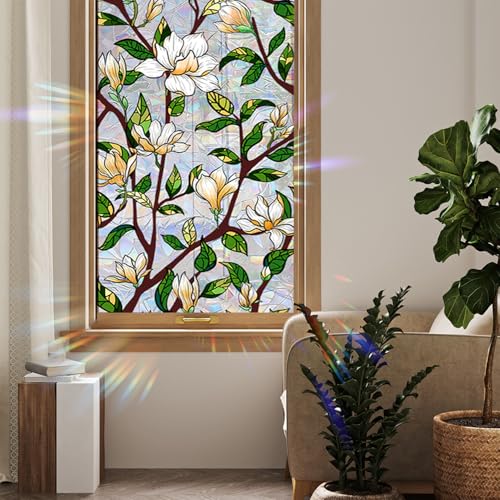 Vinilo Decorativo 3D con Flores para Ventana 17.72 x 78.74 pulgadas miniatura 6