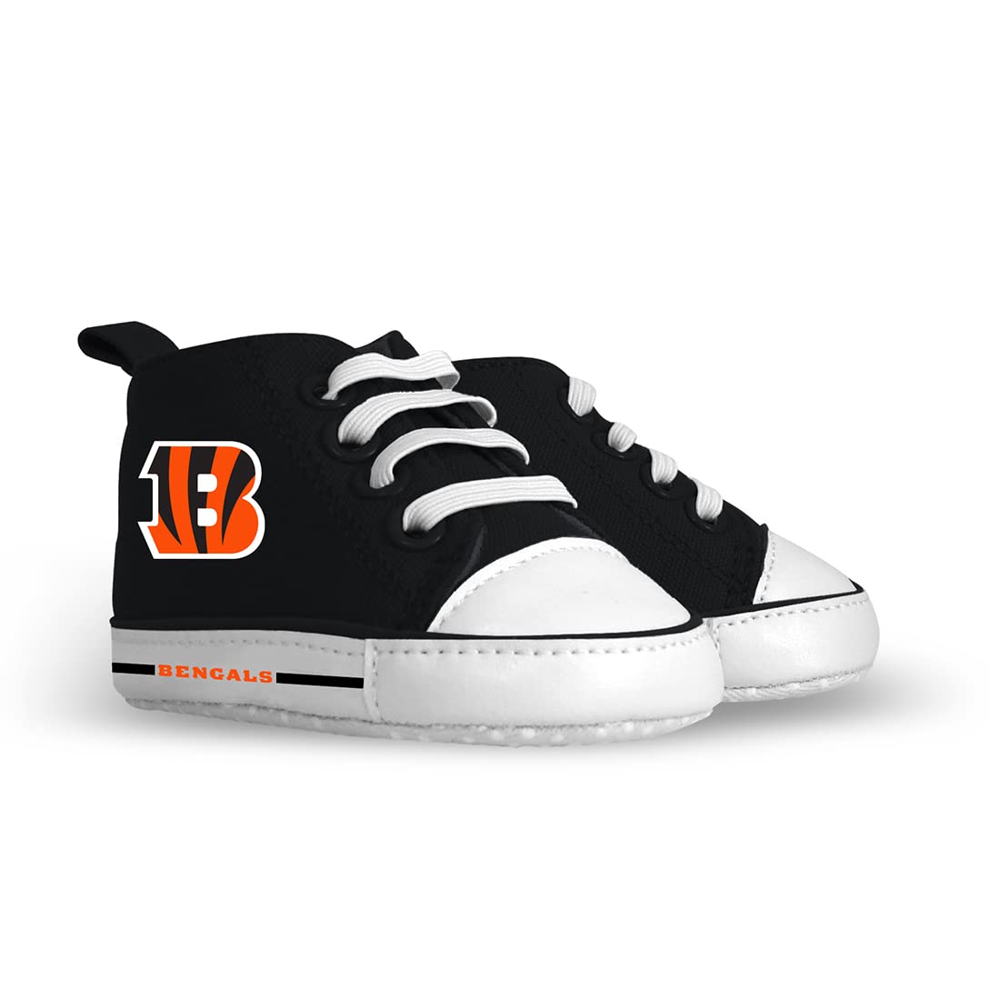 MasterPieces - NFL Baby Pre-Walkers Shoes, Officially Licensed, High Top Sneakers, Soft Anti-Slip Soles, Boys and Girls, 0-6 Months