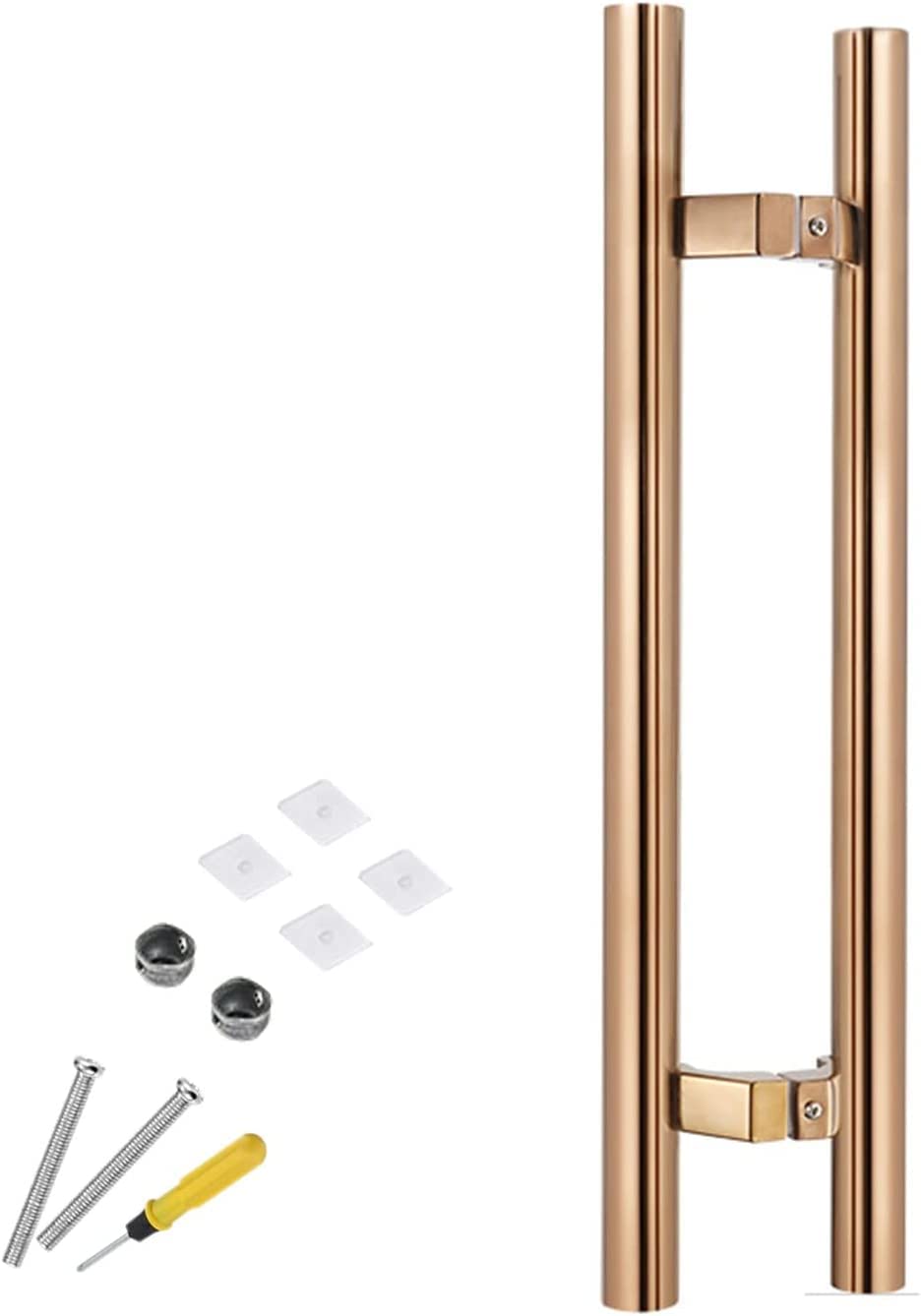 MXXQRHF Large Heavy Duty Sliding Barn Door Handle 20-60 Inch, Exterior Entry Glass Door Handle Set with Rust Resistance, Easy Installation, Includes Screw Kit for Home Decor