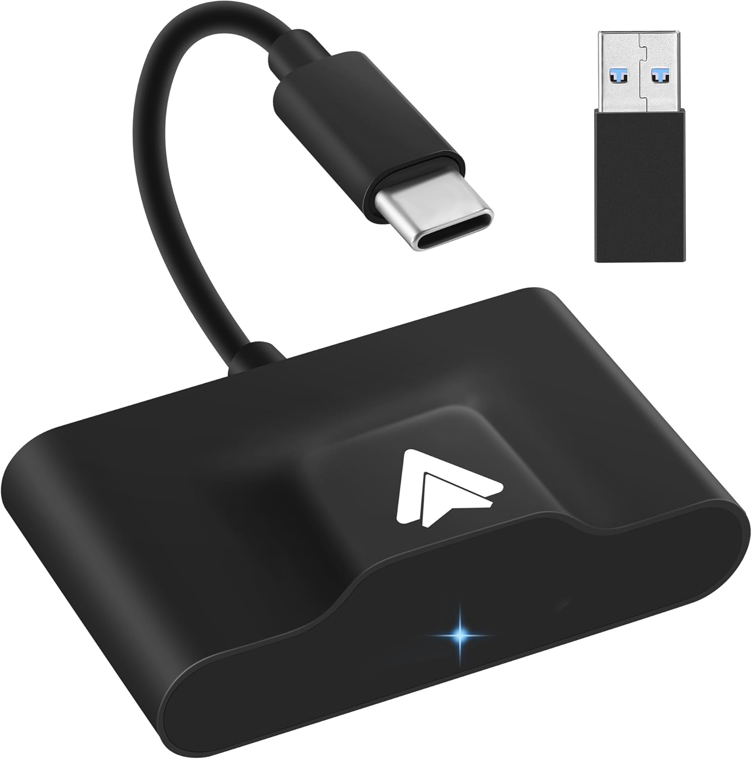 Adaptador Android Auto Inalambrico, Convierte la Conexión por Cable Existente en Inalámbrica, Plug and Play, Configuración Fácil, Android Auto Wireless Adapter