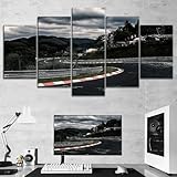 Photo Gallery ucvjxdem quadro su tela stampe da parete 5 pezzi nurburgring rally road car racetrack stampa su tela canvas immagine di decorazione murale per soggiorno camera da letto (senza telaio) 150x80cm Photo Gallery ucvjxdem quadro su tela stampe da parete 5 pezzi nurburgring rally road car racetrack stampa su tela canvas immagine di decorazione murale per soggiorno camera da letto (senza telaio) 150x80cm