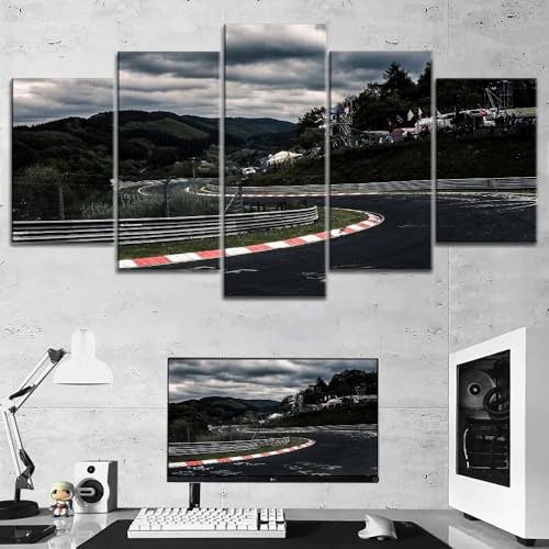 Deco Murale Rallye du Nurburgring pour Habiller un Grand Mur de Salon