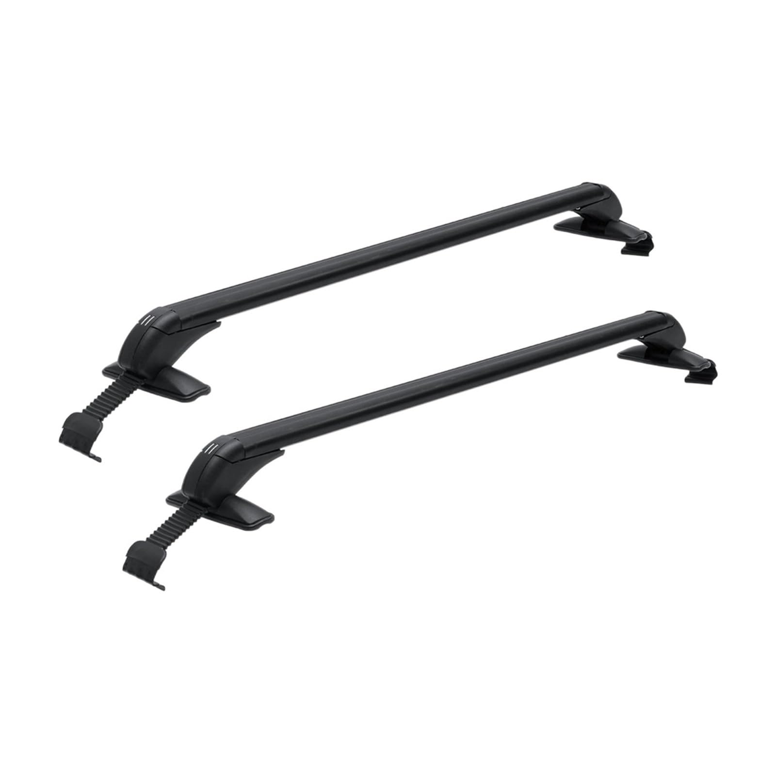 Wow 1Pair Universal Roof Rack Cross Bars Luggage Carrier Rubber Lightweight Lockable Anti-theft Base Angle Adjustable SUV Car