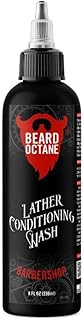 Beard Octane: Barbershop Beard Wash - 8oz Beard Shampoo - Cleans & Moisturizes Beards w/Shea Butter - Softer Beards - Made in USA