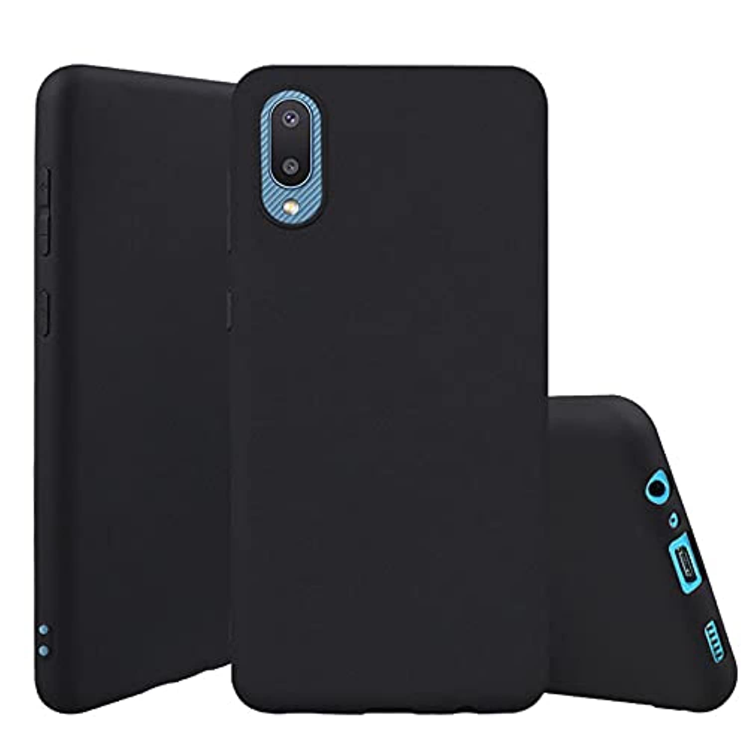 Emodil Case for Samsung Galaxy A02 / M02 Case Cover Black Slim Fit for Soft TPU Back Cover Flexible Silicone Cover Matte Black for Samsung Galaxy A02 / M02 by Emodil ®