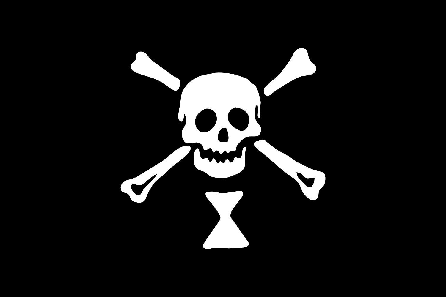 Drapeau Pirate Emanuel Wynne grand format pour décoration murale de salon
