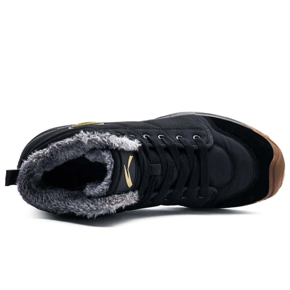 Axcone Stivali Uomo Donna Invernali Impermeabili Trekking Outdoor Caldo Cotone Scarpe Piatto Caviglia Stivaletti Neve - Rosso Marrone Blu Nero Grigio 36-48EU