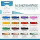 Amandi Van Gaunet Acrylfarben Set – 16 Acryl Farben mit 75ml Pigment & 10 Pinsel – Wasserfestes Acrylfarbenset für Papier, Stein, Holz, Keramik, Stoff, Leinwand & Glas – Schnell trocknend