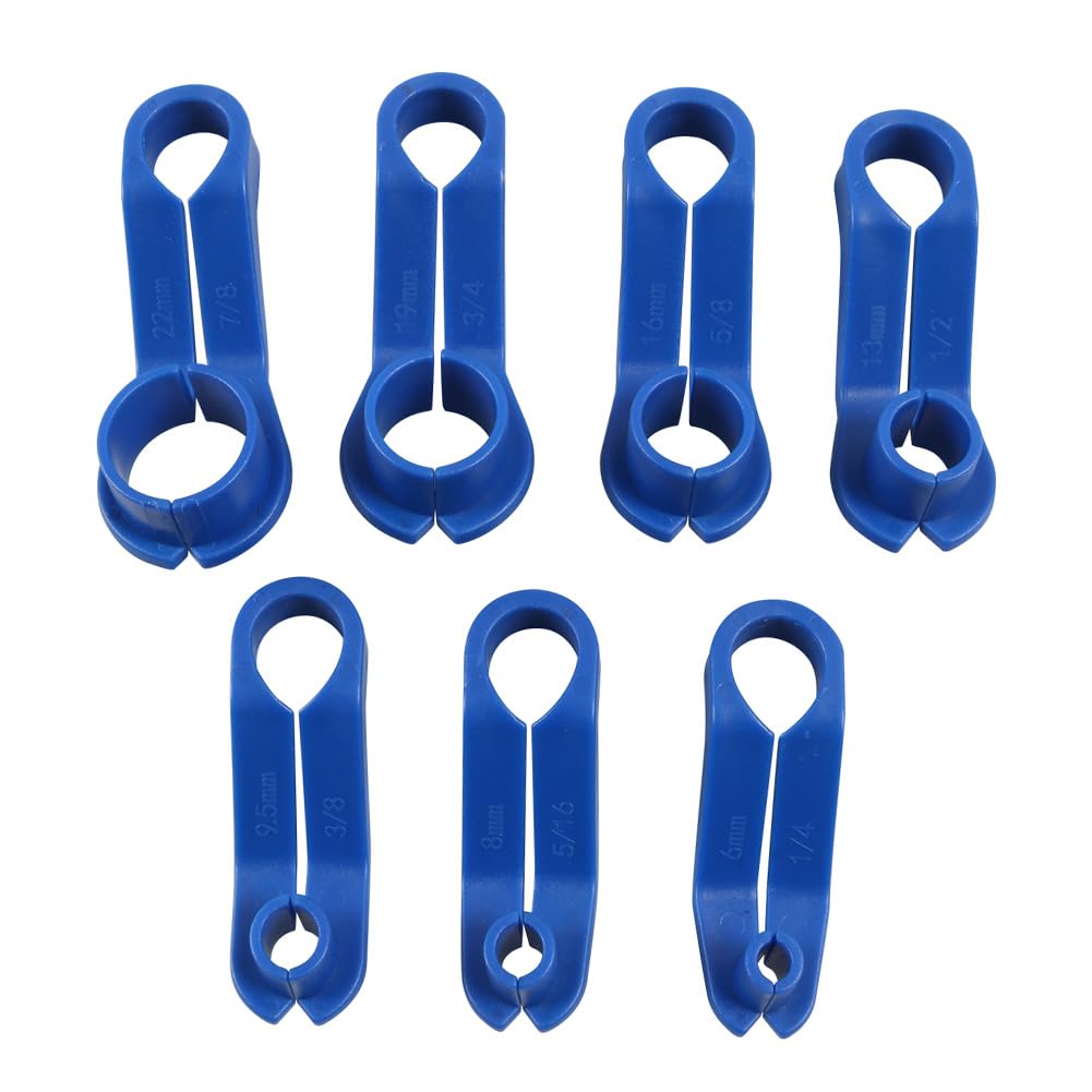 GZYF Fuel Line Removal Air Conditioning Pipe Tool Set Kit Blue for Ford, For GM, for Mazda 7 Pcs