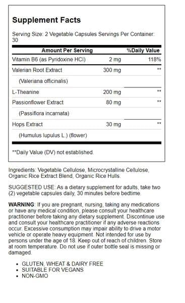 Solgar Sleep & Stress Support, 60 Vegetable Capsules - image 2