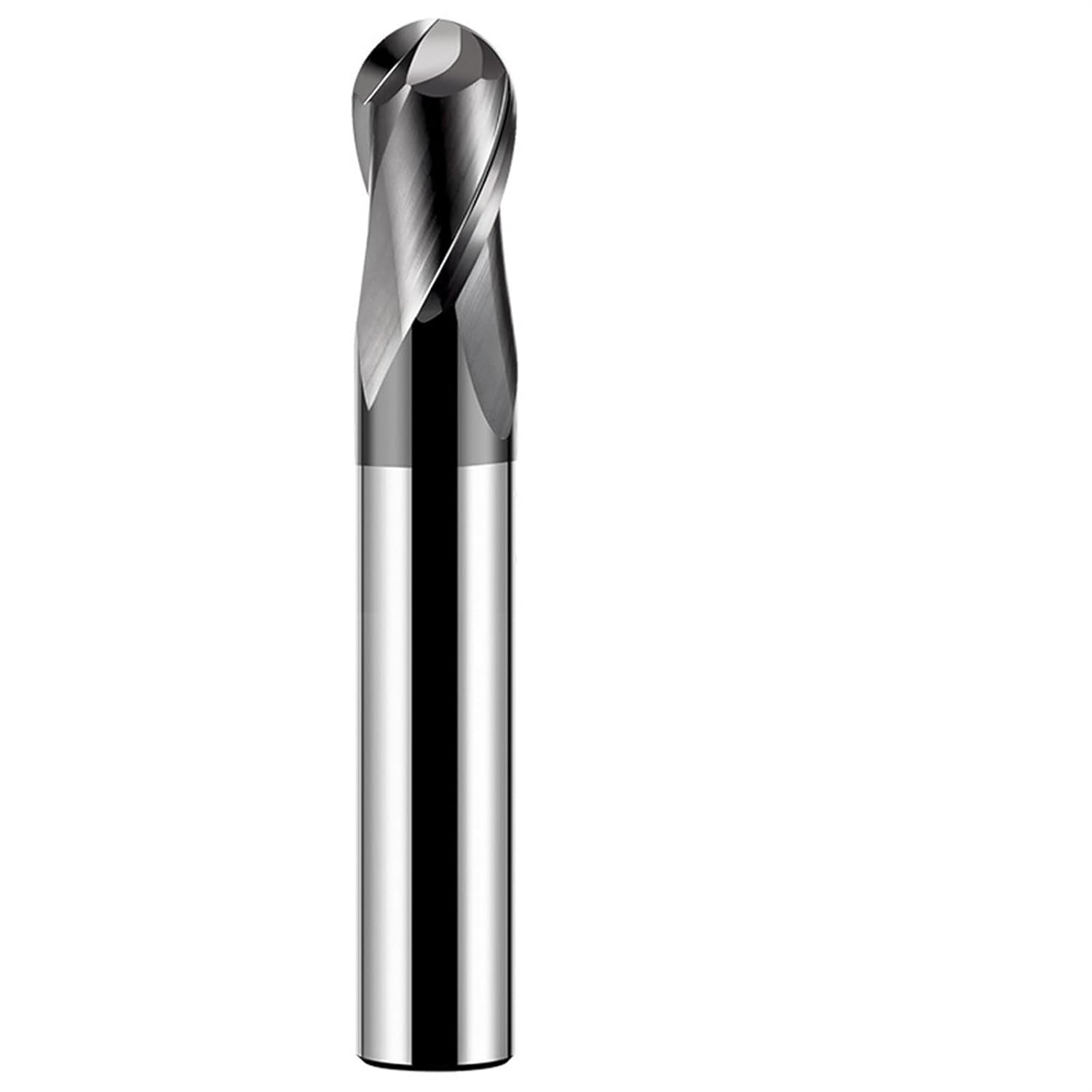 HRC70 Ball Nose End Mill Tungsten Carbide Cutter CNC Router Bit Milling Tool R0.5 2 4 6 810mm 2 Flute Metal Steel Machining Tool(10PCS,R0.75x4x50)