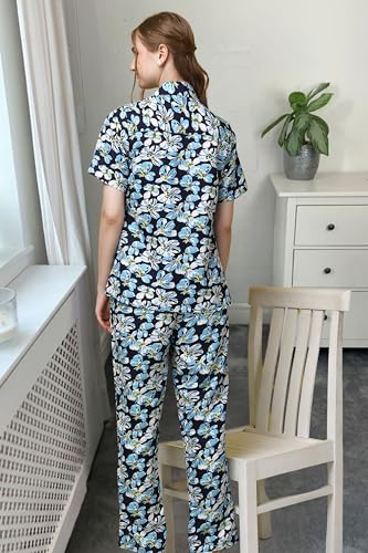 Image of POPWINGS Casual Floral Printed 3-Piece Co-Ord Set for Women || Co-Ord Set for Women Western Summer Office Wear || Crop Top, Trouser and Shirt Set for Women