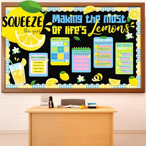 Décoration murale d'été inspirante pour porte de classe et accueil de bureau