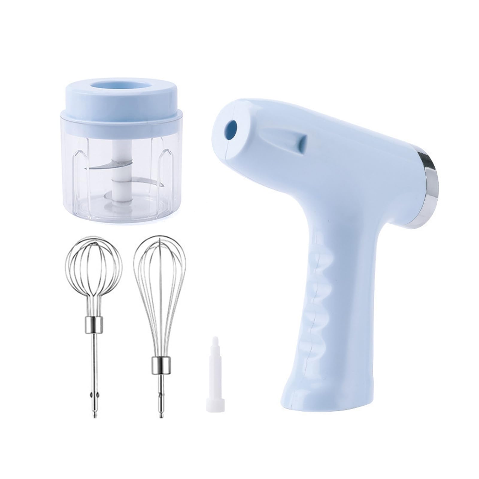 LUCKGONI Electric Eggs Beater Metal Handheld Whisk For Baking Cooking With Ergonomic ABS Handle Practical Beating Tool