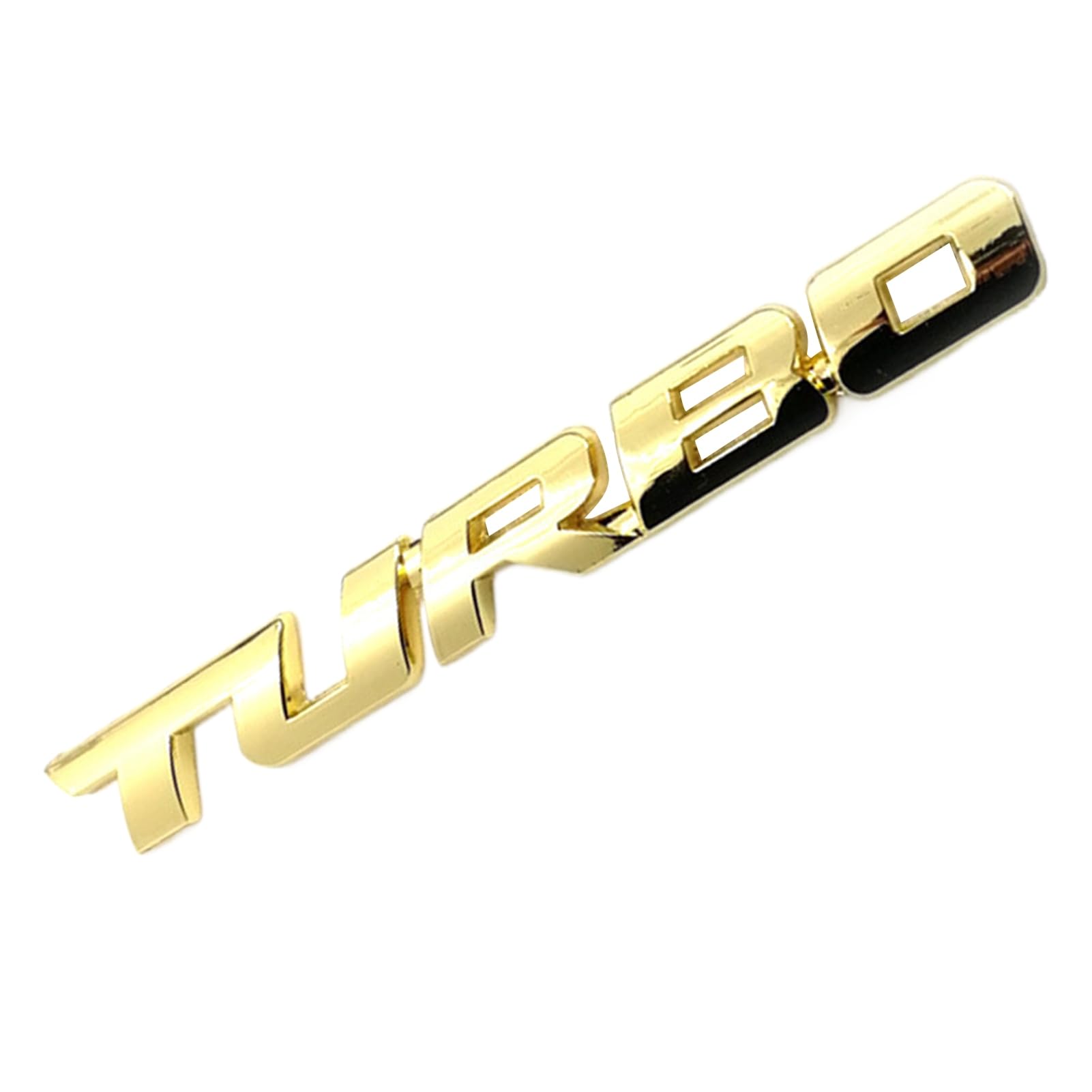 matumou Cool 3D Alloy Metal Letter Turbo Car Motorcycle Emblem Badge Sticker Decal Decor