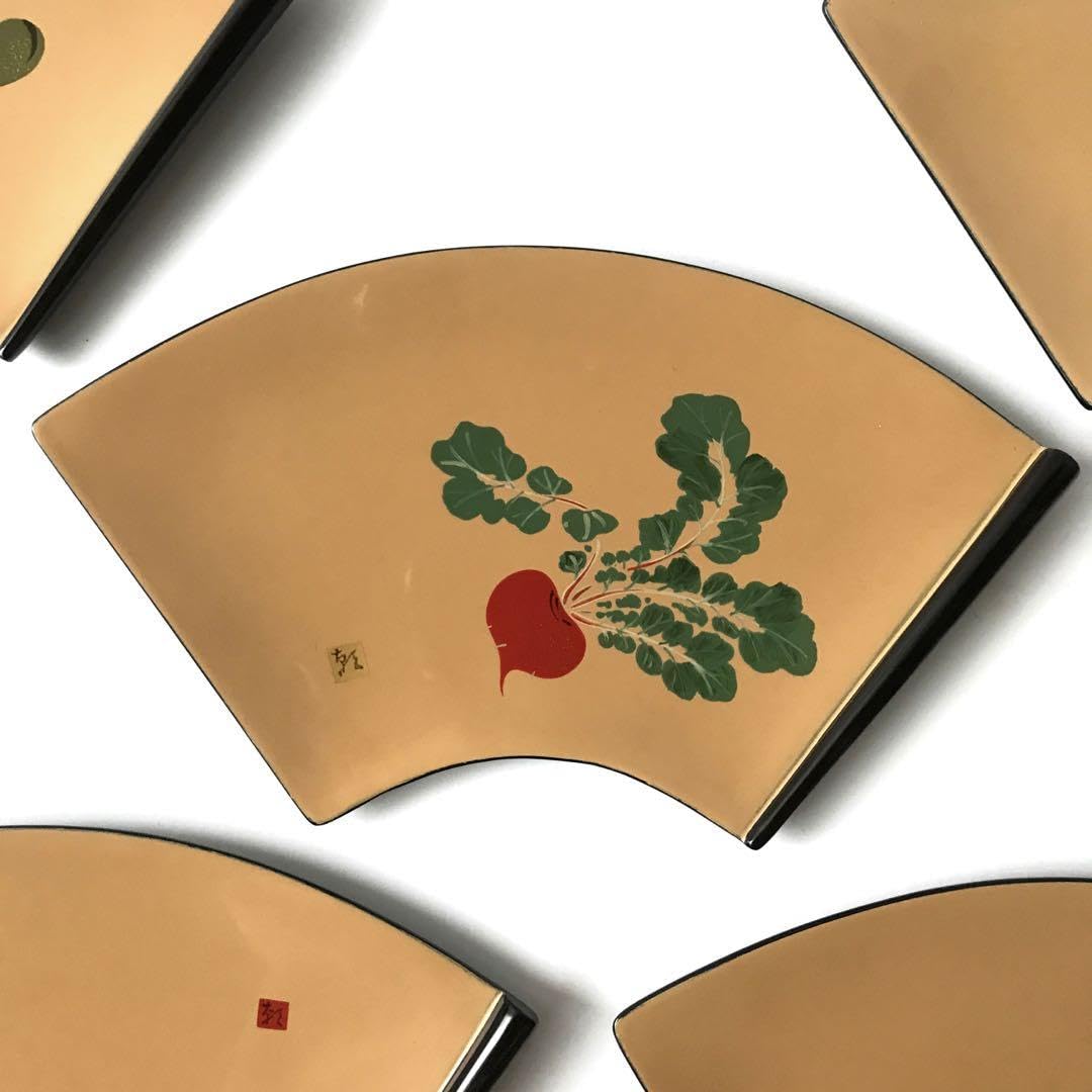 輪島塗  菓子皿 5客 輪島塗 菓子皿 5客