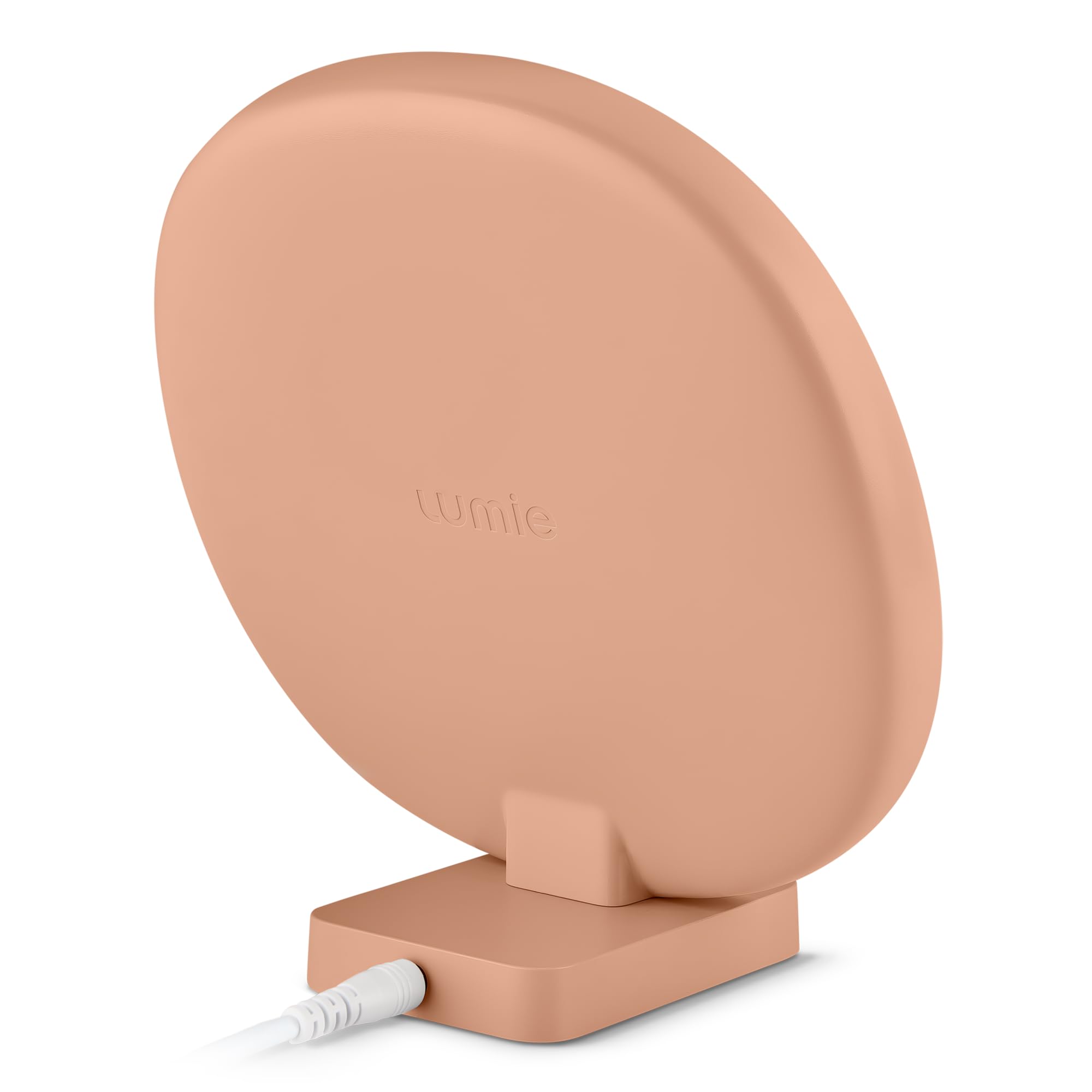 Lumie Dash - Lámpara compacta de terapia de luz brillante para mejorar el estado de ánimo y la energía, con iluminación clara como el cristal y máximo confort visual, Terracotta Pink