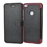 [Cuero de PU de alta calidad] Funda Móvil Huawei P8 Lite 2017 tipo Libro está hecha del cuero sintético de alta calidad y Cuero PC flexible, protege su movil de gotas, de golpes, de polvo y de rasguños accidentales.