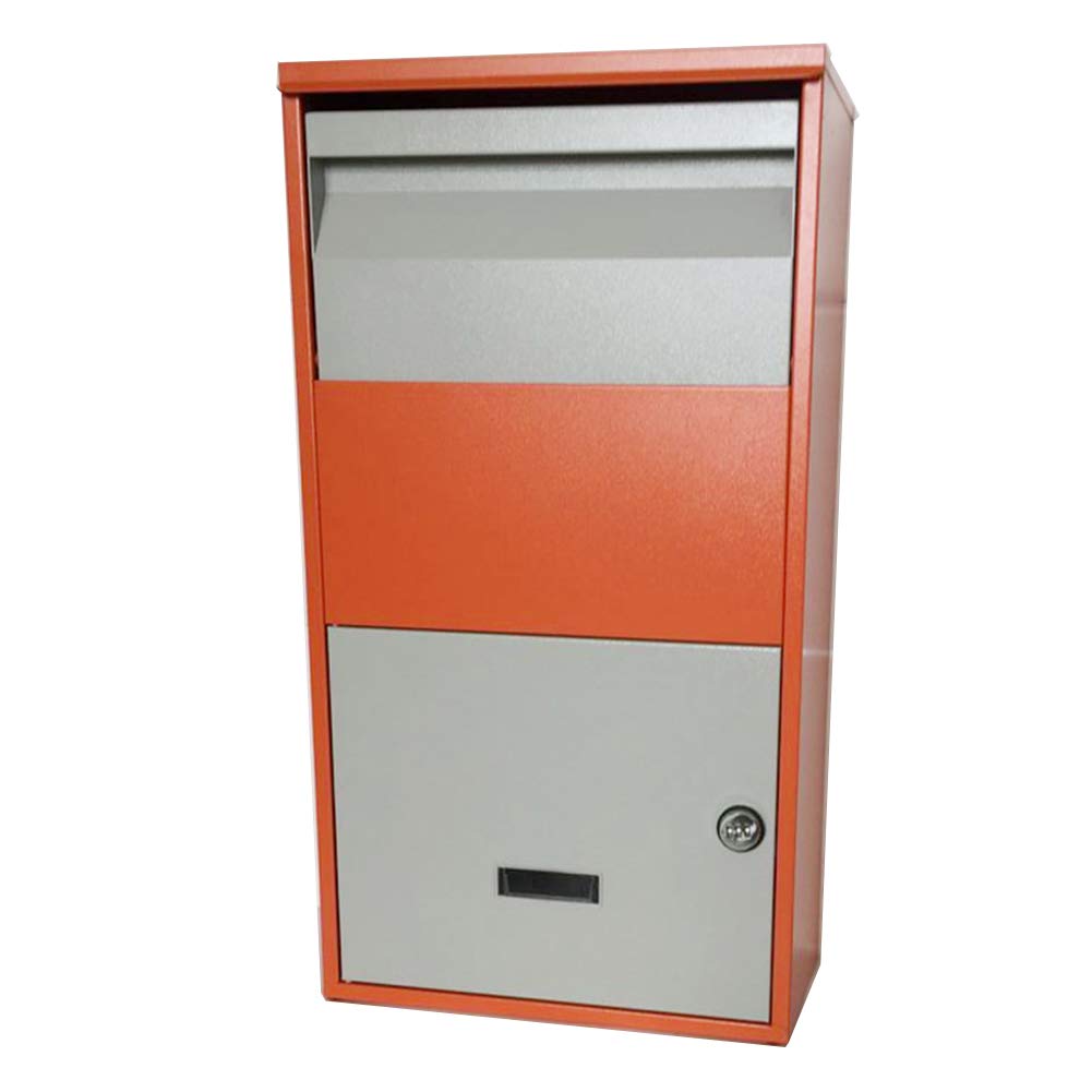 Home Express Cabinet, Villa Large Anti-Theft Receiving Parcel Box Delivery Box, Outdoor Storage Cabinet Door Wall Post Lockable Weatherproof outside Postbox,B