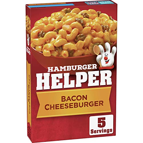 Image of Hamburger Helper, Bacon Cheeseburger Macaroni Meal, 5.1 oz (Pack of 6)