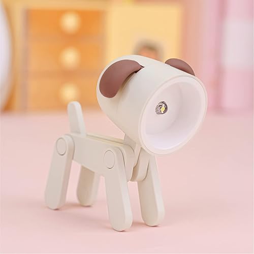 Miniatura 1 de Mini luz nocturna para niños, creativo perro ciervo, luz LED, portátil, lindas lámparas de animales para niñas, niños, dormitorio, guardería,