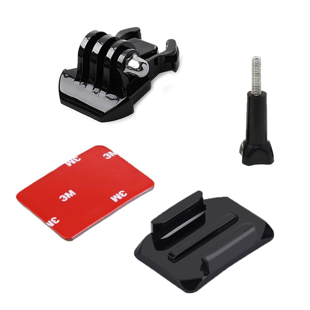 Action Pro 3M Adhesive Side Mount Kit Compatible with GoPro-13/12/11/10/9/8/7/6/5/Insta 360/SJCAM/EKEN/YI 4K Eken Action Cameras