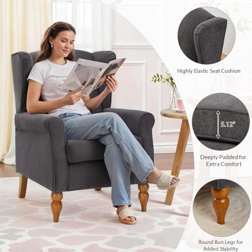 Sillón Plegable Tela Gris miniatura 5