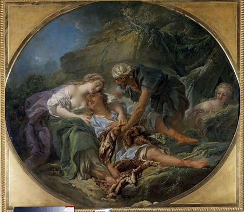Toile Amintas et Sylvie de François Boucher 60x90cm pour décoration murale chic