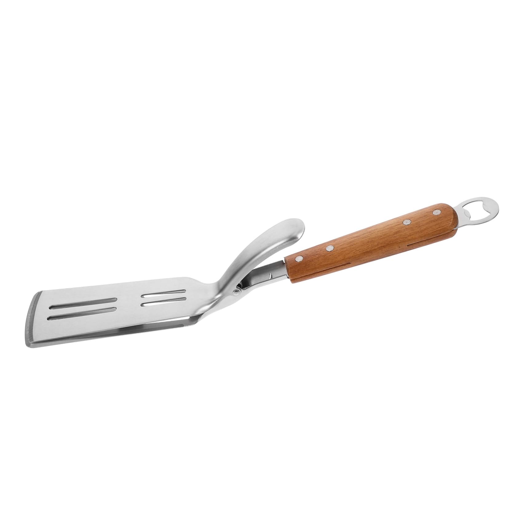 Ciieeo Lot De 3 Pinces À Aliments En Acier Inoxydable Avec Manche En Bois Pour Plats Et Assiettes Pour Aliments Chauds - Outil Anti-brûlure