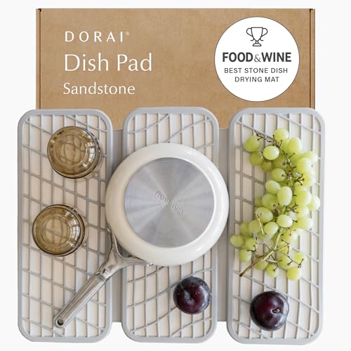 Dorai Home Dish Pad – Quick-Dry Diatomite Stone...
