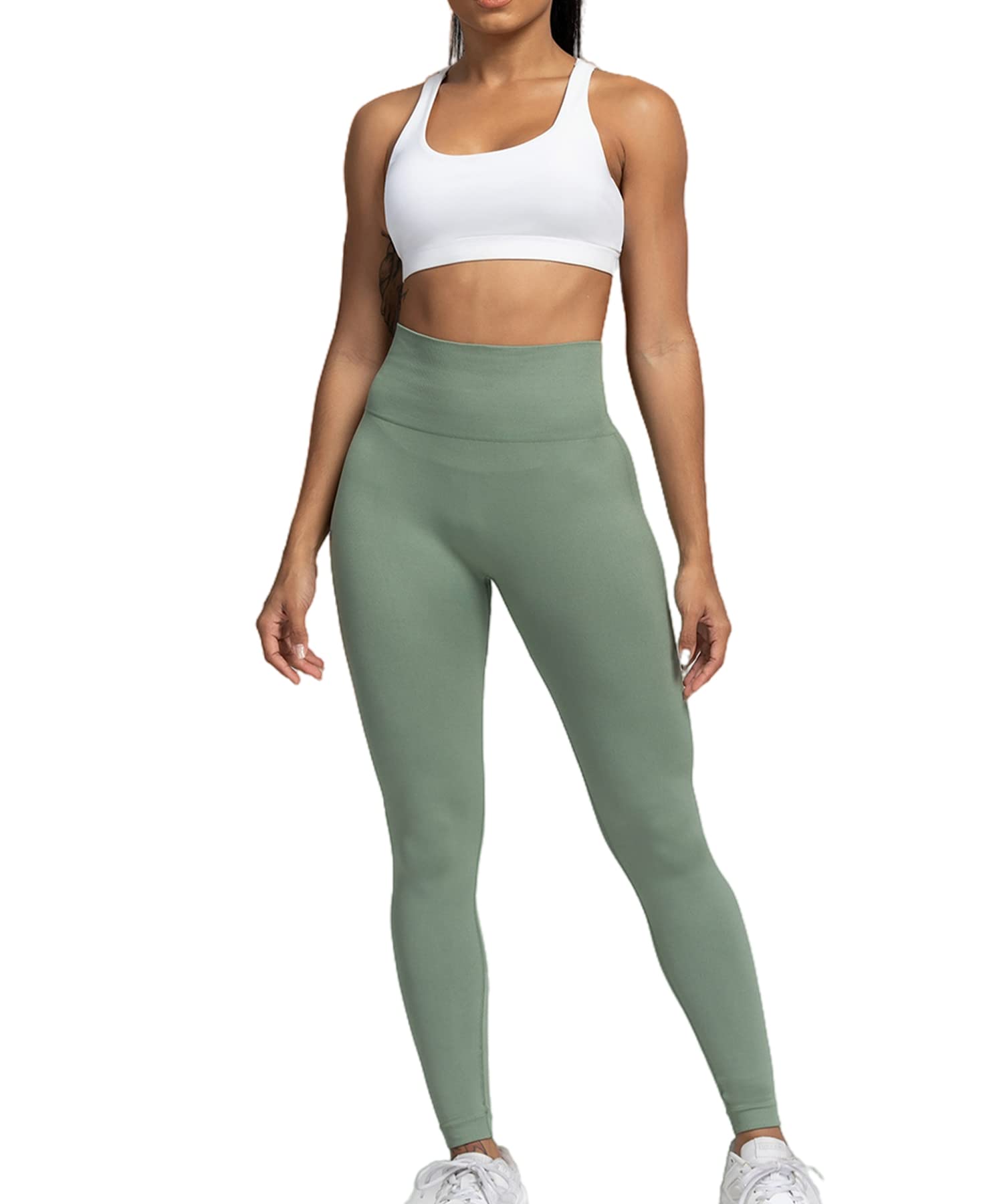 Merlvida Leggins Sportivi Donna Vita Alta Leggings Push Up Pantaloni Palestra Controllo della Pancia Anticellulite Pantacollant Opaco Elastici Tuta Collant Abbigliamento Sportivo Donna Yoga Fitness