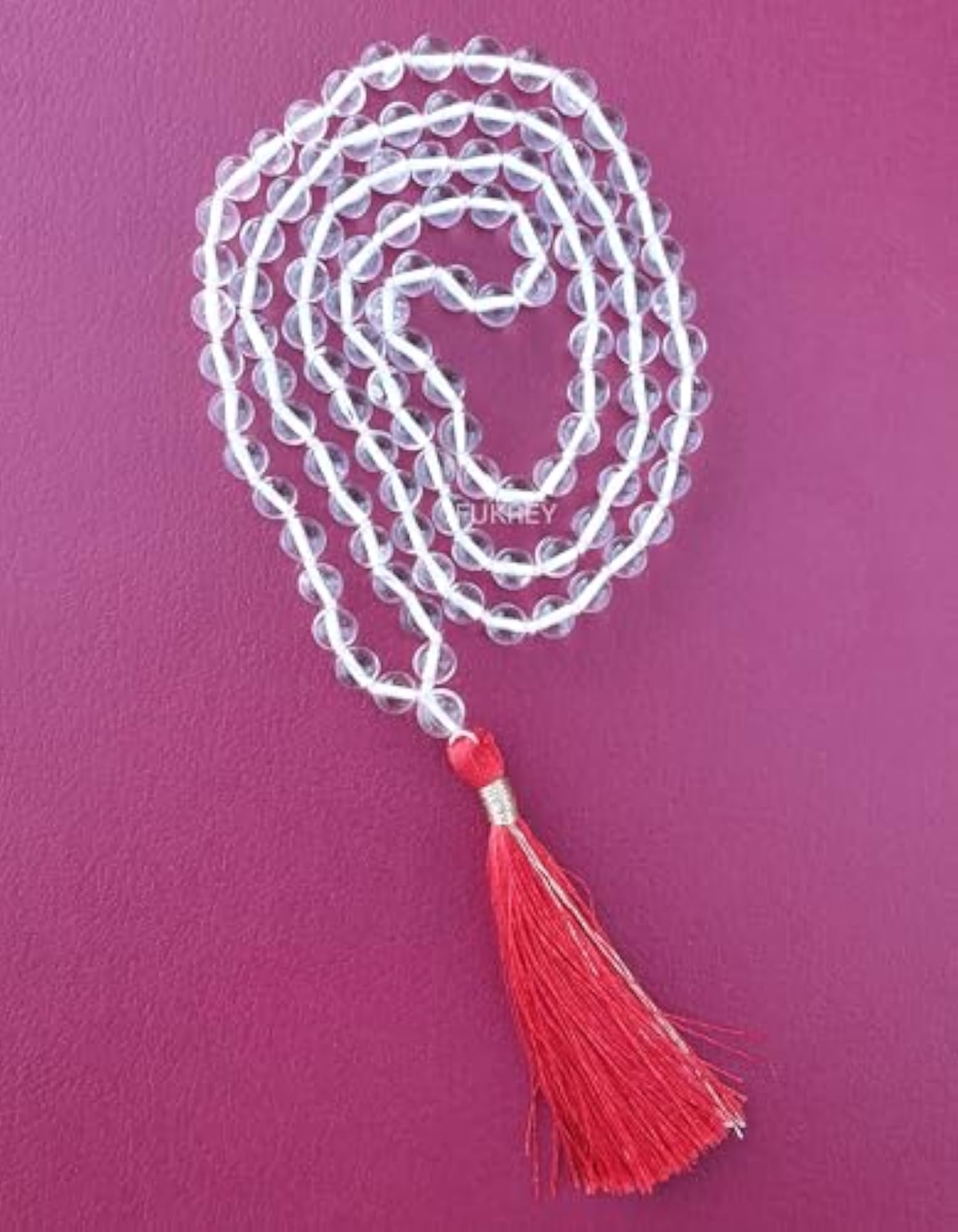 Original Sphatik Crystal Jaap Mala for Pooja