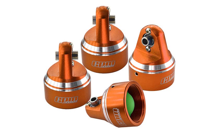 Aluminium 6061-T6 Damper Top Cap For GPM Optional and Original X Maxx 6S / X Maxx 8S / XRT 8S Shock Absorbers - Orange