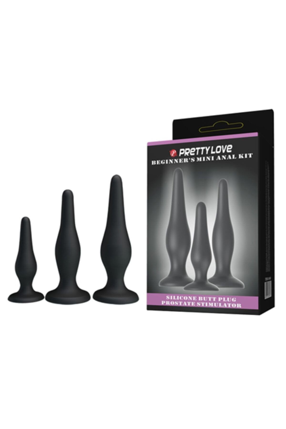 TruvaShop 3 Boy Anal Açıcı Hazırlık Seti Zenci Anal Plug Anal Penis