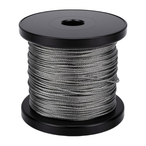 Cuerda de alambre de acero Zunate 1.5mm flexible con manguitos para tender y colgar