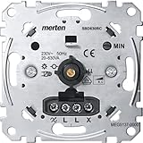 merten led dimmer anleitung 20-630W Merten MEG5137-0000 Drehdimmer-Einsatz für kapazitive Last, 20-630 W