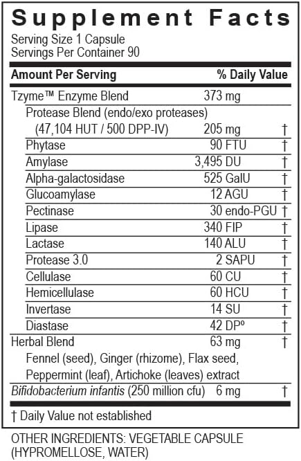 Miniatura 4 de Enzimas de transformación - Cápsulas Carbo-G* - #1 Recomendado por el profesional - Diseñado para ayudar a fomentar la digestión del gluten y