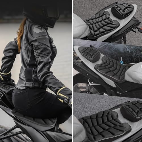 Cojín de asiento para Yamaha BWS 50 funda transpirable de moto 2006-2016 8