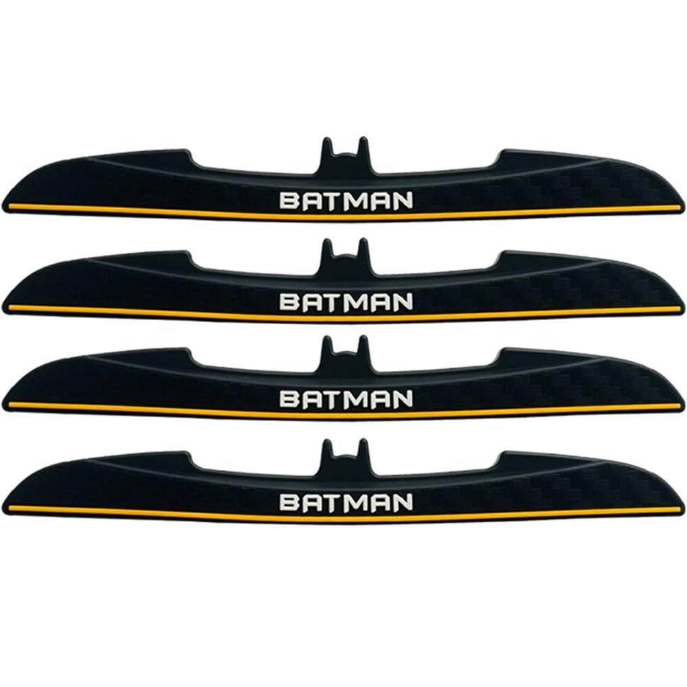 Involve DC Batman Car Door Guard – Pack of 4 | Universal Anti-Scratch Door Edge Guard & Bumper Protector | Official DC Licensed Merchandise | Compatible with All Cars – Black | Car Accessories 2025-image-38