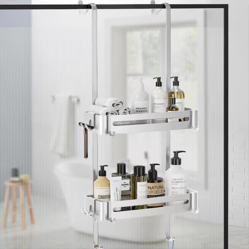 AIGOCITY Duschablage zum Hängen, Duschregal Ohne Bohren Silber für...